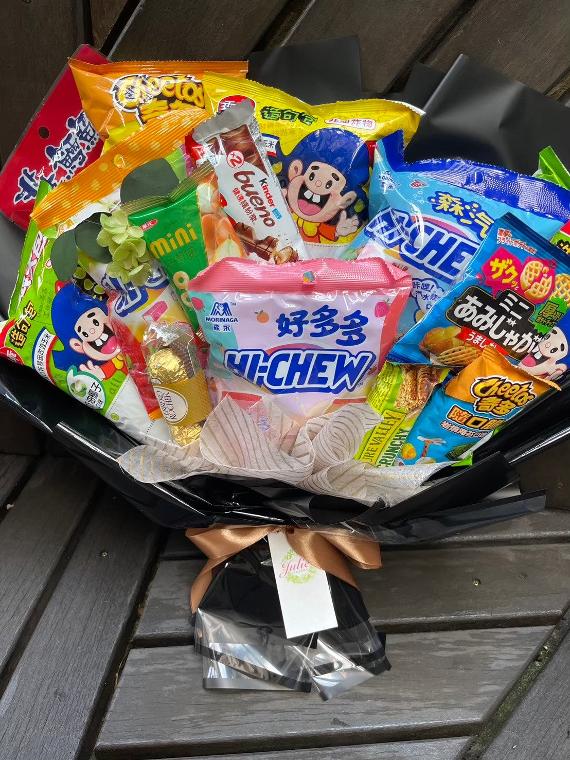 零食花束-特大型約42*56公分(寬高)