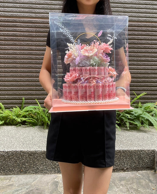 錢蛋糕(示範作品為假鈔)