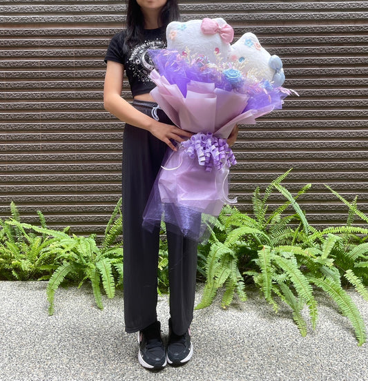 凱蒂貓花束-巨無霸型約60*80公分(寬高)